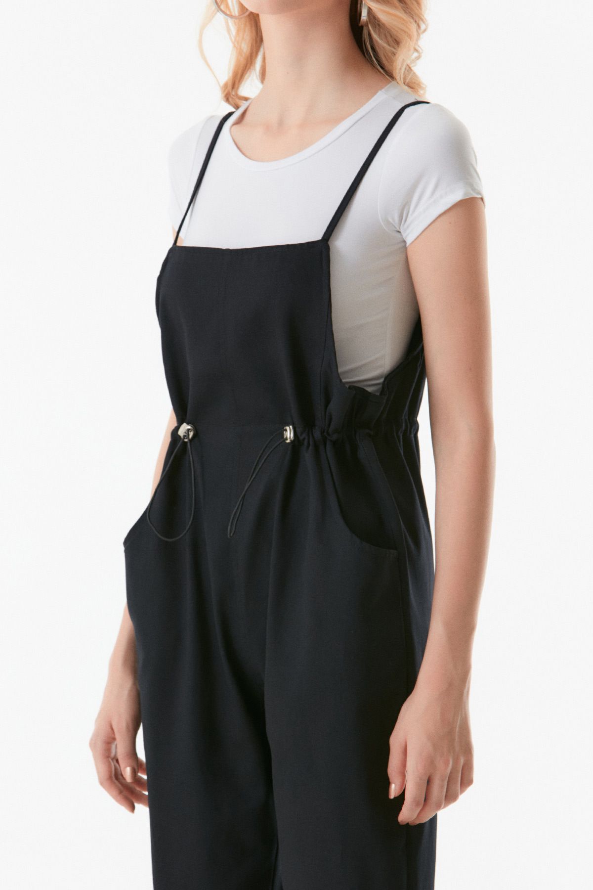 Fulla Moda-Casual Jumpsuit - Rope Strap and Pocket 7