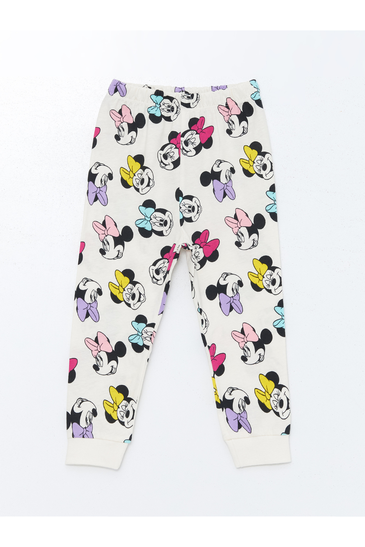LC Waikiki-Dívčí pyžamový set s potiskem Minnie Mouse s dlouhým rukávem 4