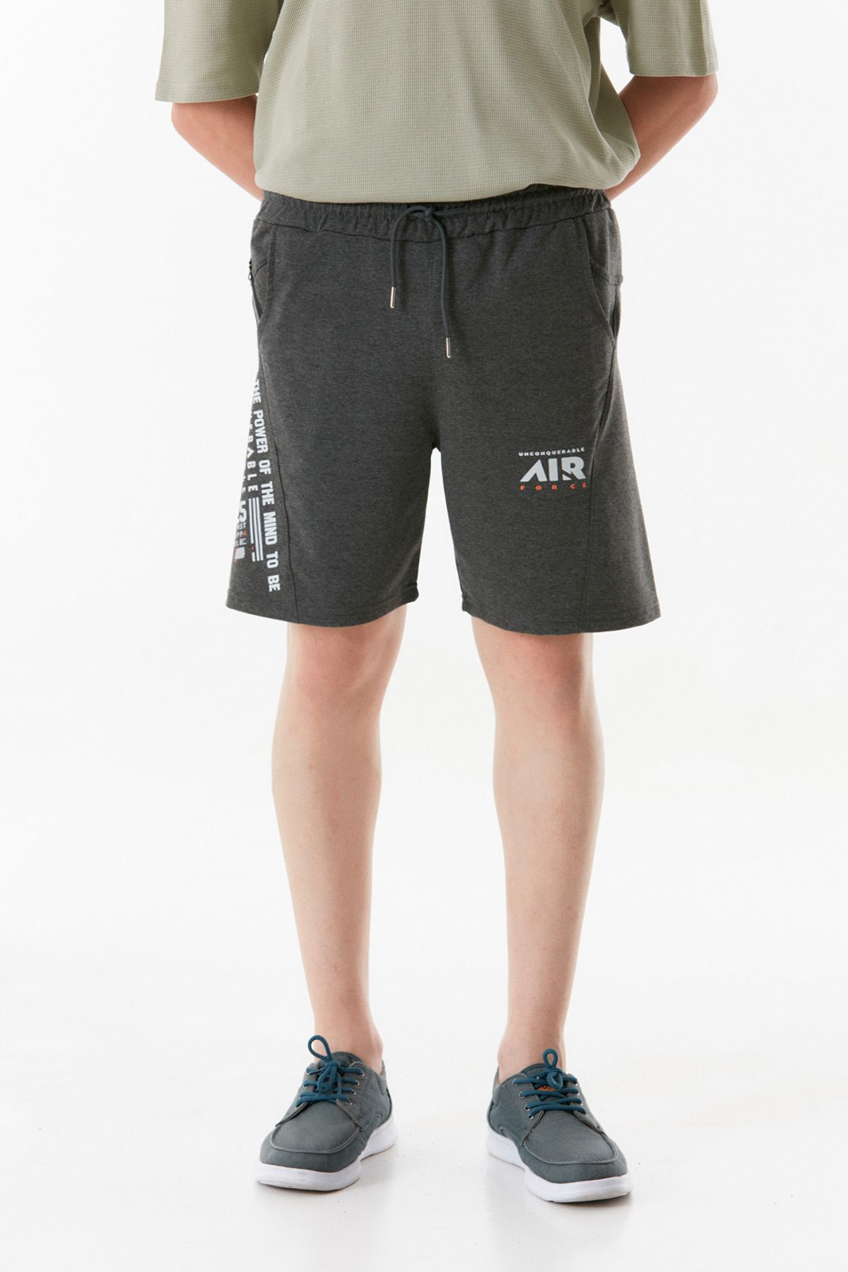 Fulla Moda-Lace-up Printed Pocket Shorts 8