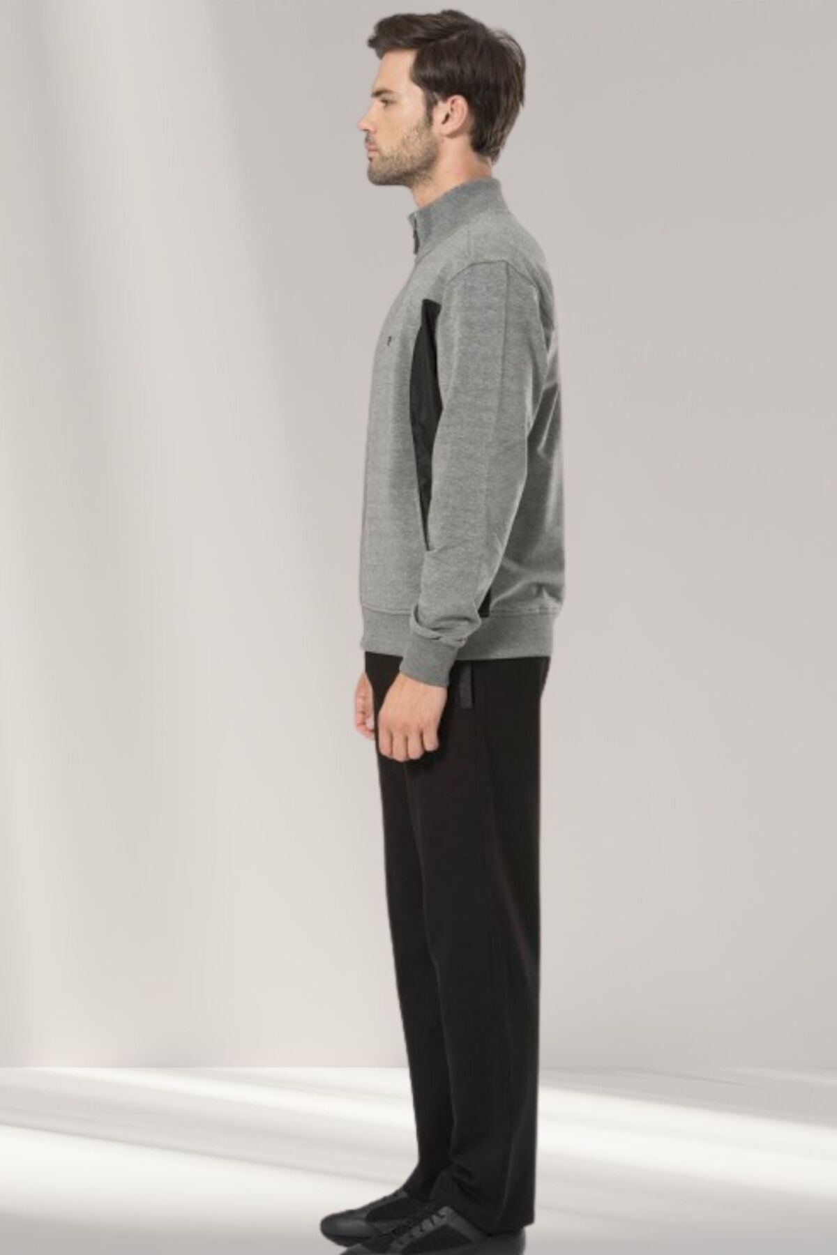 ست گرمکن ورزشی مردانه راسته فاق نرمال آستین بلند | پیر کاردین Pierre Cardin CH. PC23. 70.00.01 - تصویر 2