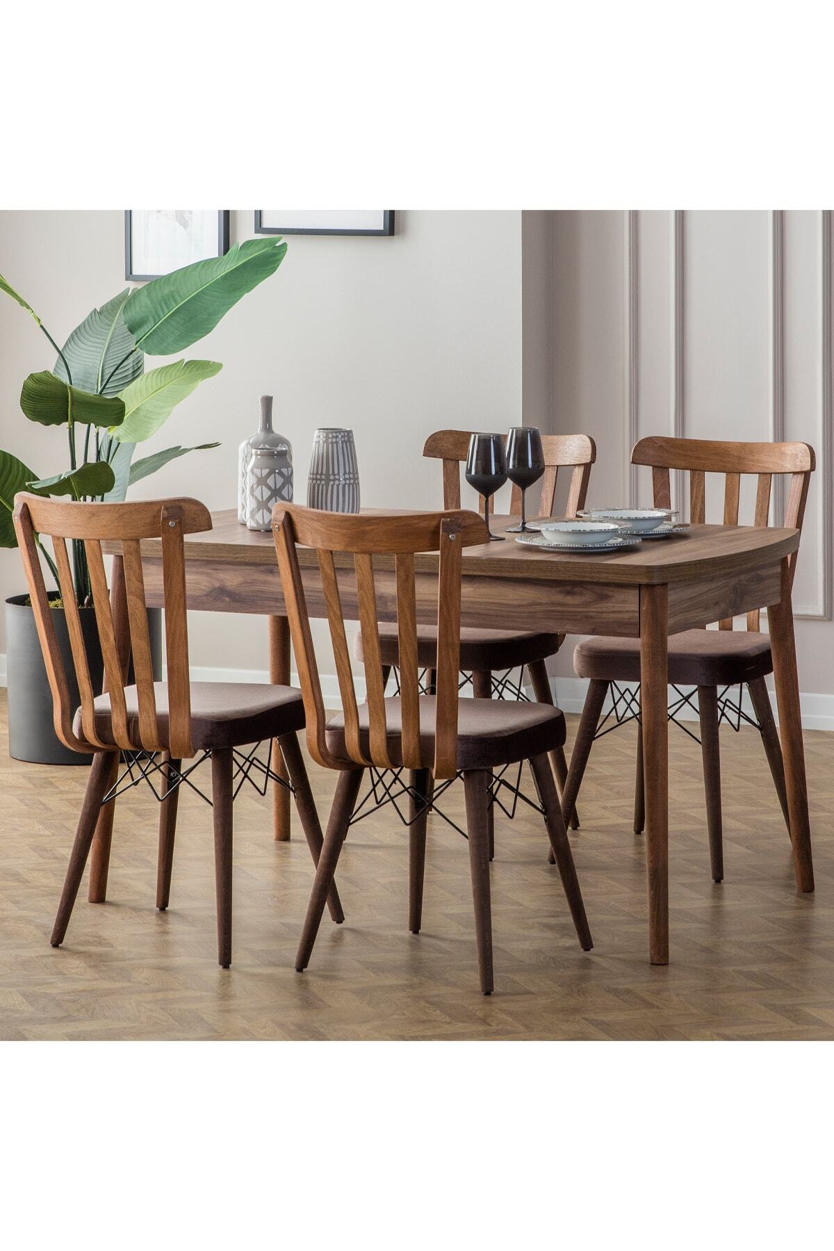 Fergana 4 Chair Kitchen Table Set