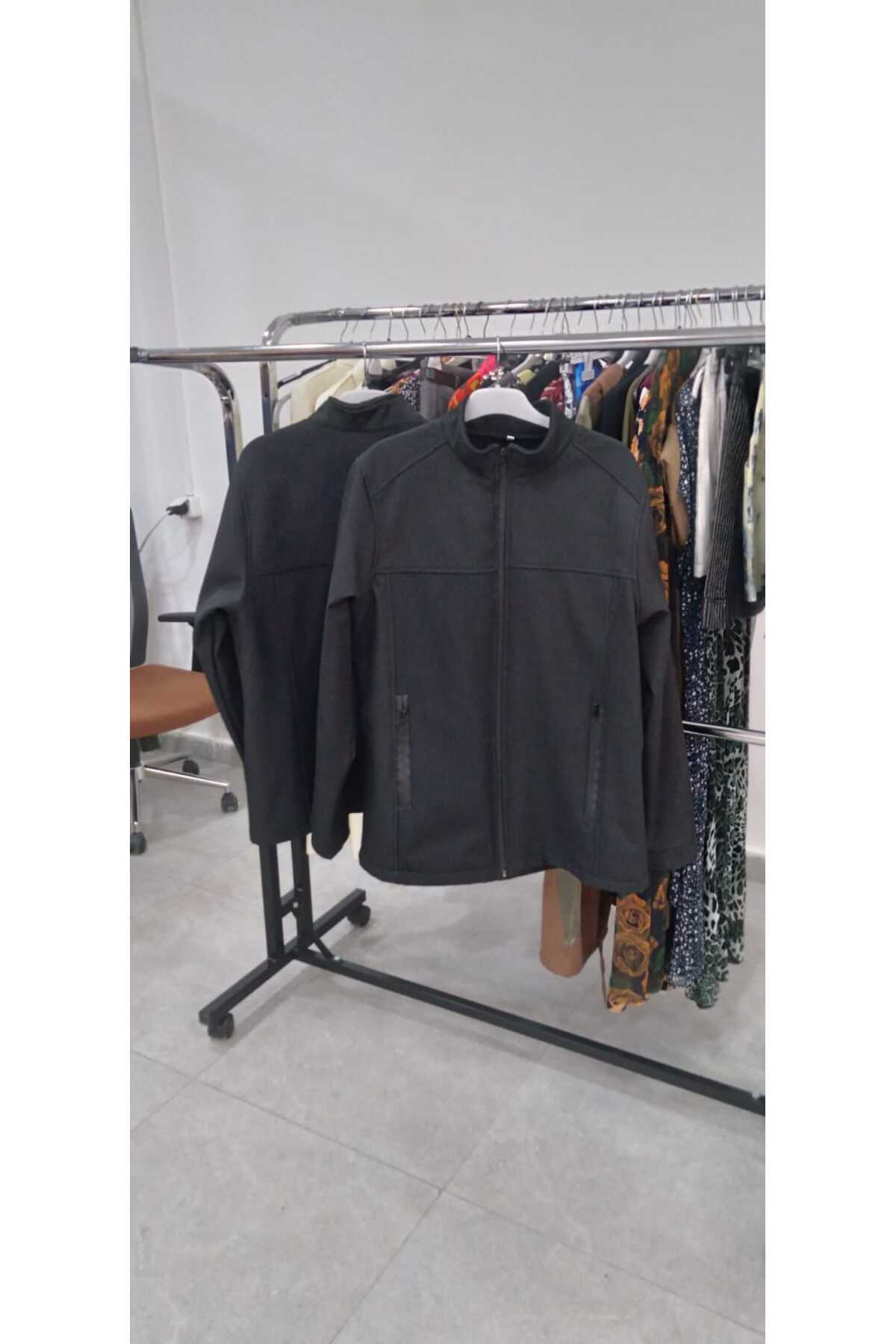 DEPOBYMAYA ERKEK SOFTSHELL TEKNİK CEKET — مشکی DBM236