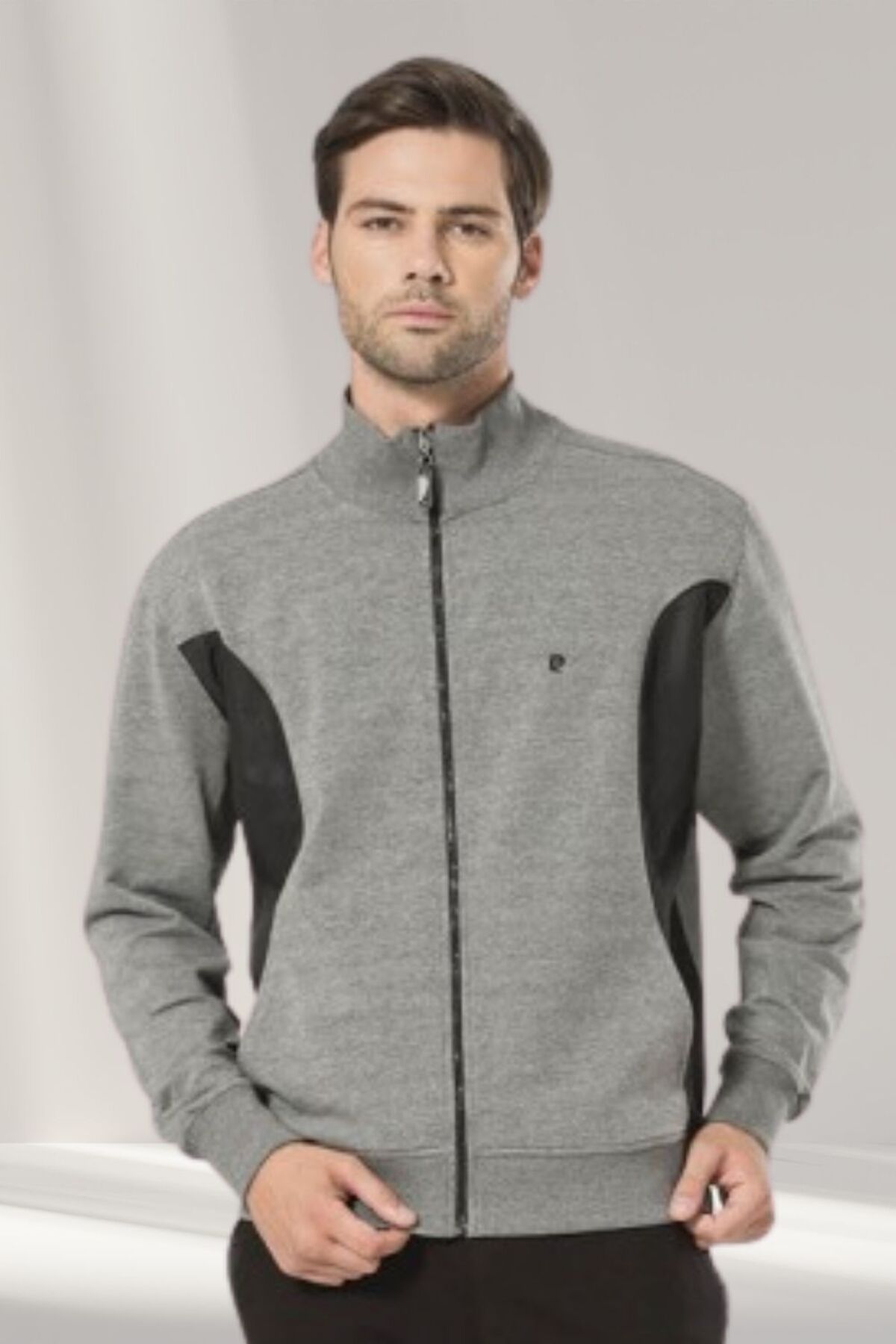 ست گرمکن ورزشی مردانه راسته فاق نرمال آستین بلند | پیر کاردین Pierre Cardin CH. PC23. 70.00.01 - تصویر 5