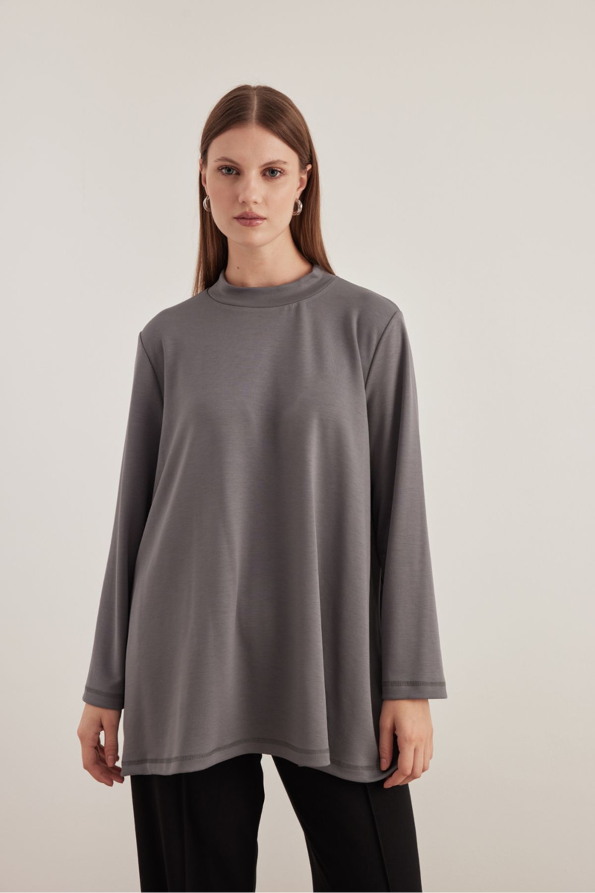 Aker-Modest Tunic - Gray - Regular fit 5