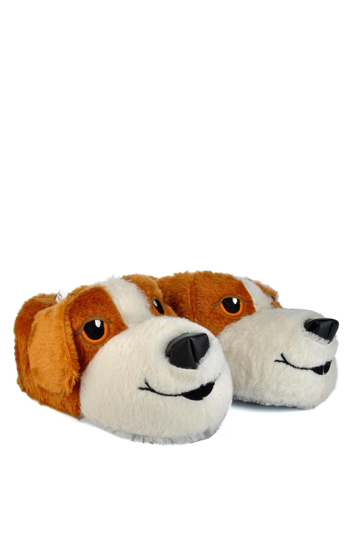 Esra-Konfor Men's Animal Slippers with Cute Dog Figure 1