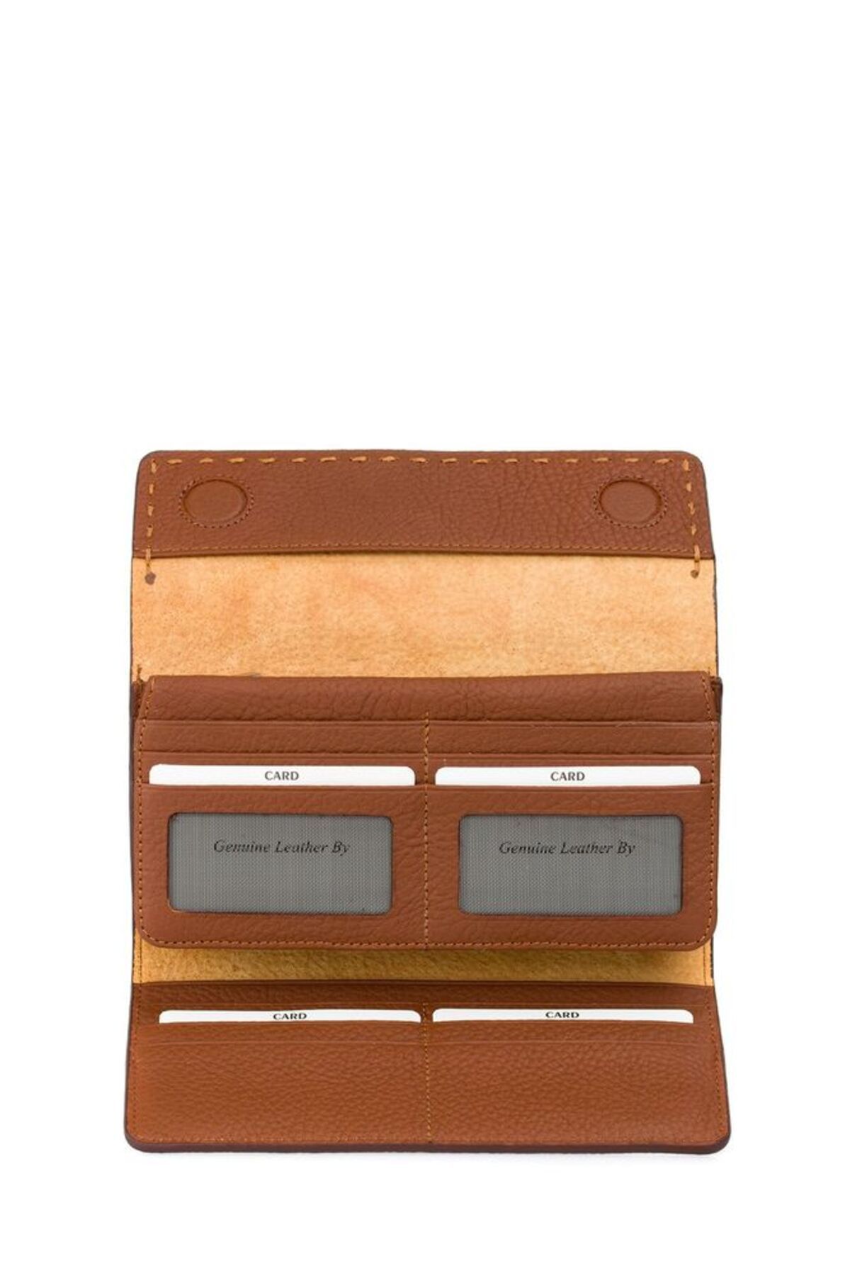 Bilik Deri-Women's Leather Wallet - Tan Rölax, Bsh 3216 4