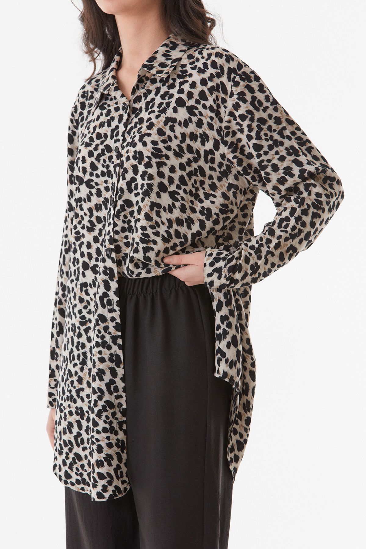 Fulla Moda-Plus Size Leopard Patterned Palazzo Set - Fullamodest 7