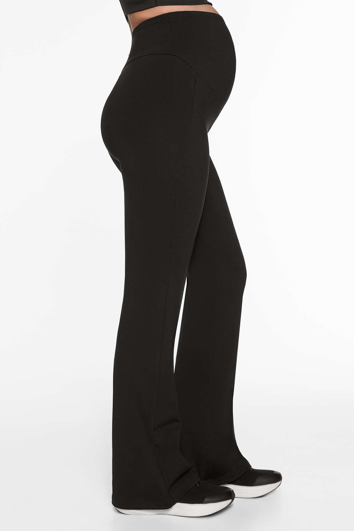 Oysho-Warm maternity 80cm flare trousers 1