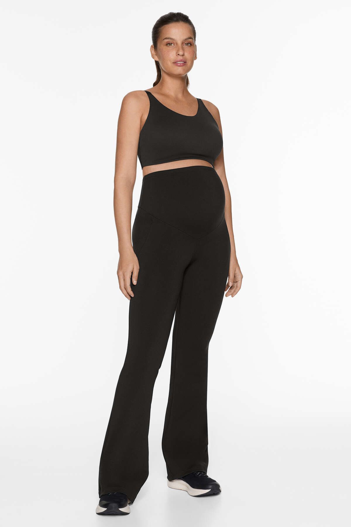 Oysho-Warm maternity 80cm flare trousers 2