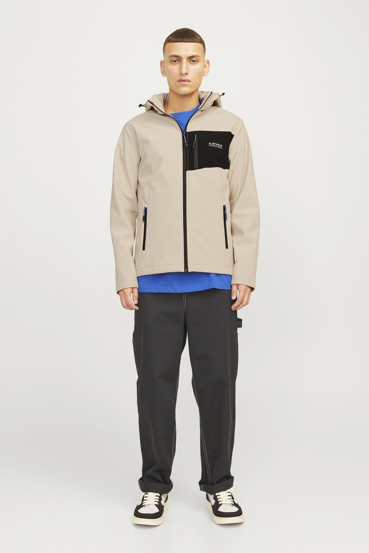 Jack & Jones-Jjtaylor Softshell Jacket Stone12259615 7