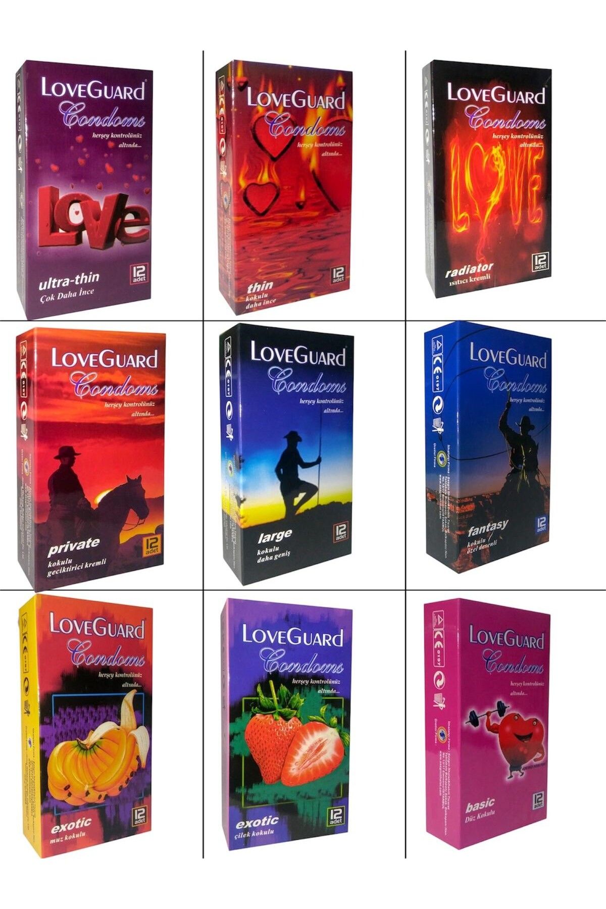 Love Guard Loveguard Condoms 9'lu Set 108 Adet