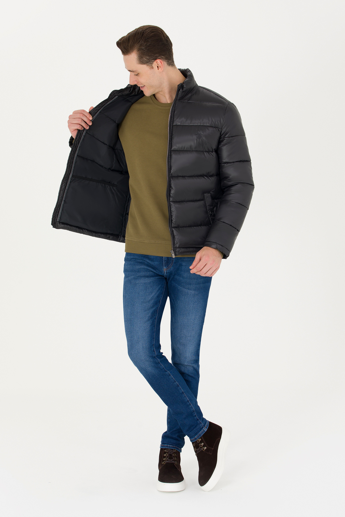کاپشن مردانه یقه کلاسیک | یو اس پولو U.S. Polo Assn. 919508 CN - تصویر 4