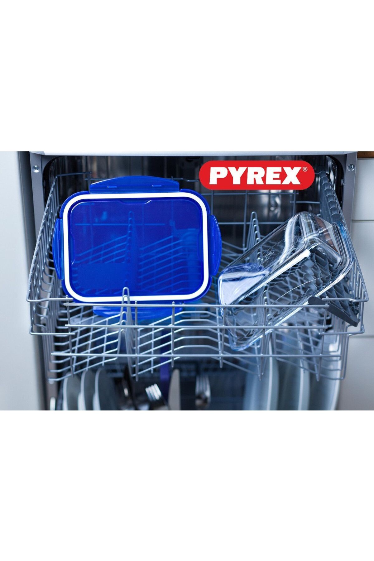 Pyrex-Cook&Go Set of 2 (0.8L+1.7L) Rectangle Storage Dish with  Lid 5