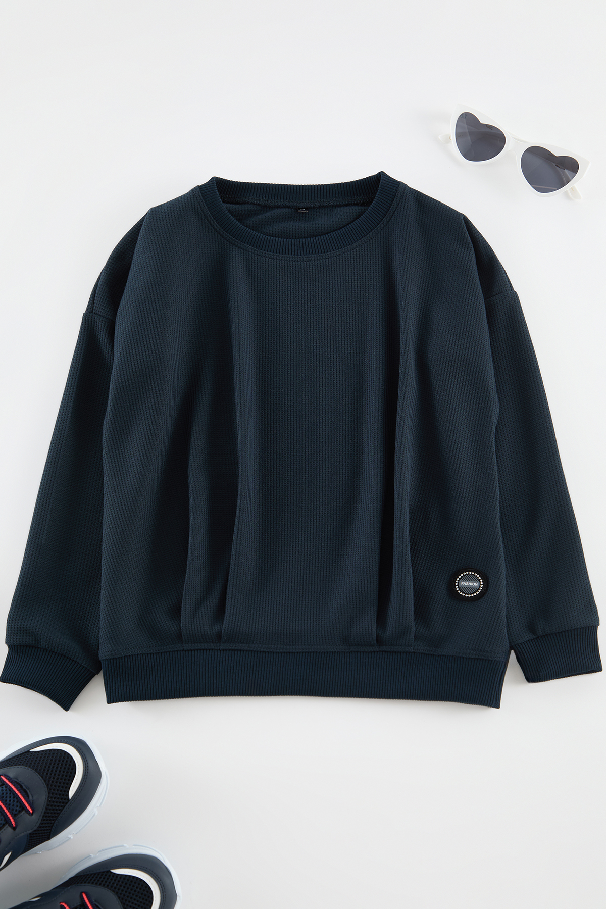 Trendyolmilla Kids Lacivert Kız Çocuk Triko Kazak TKDAW25KZ00000