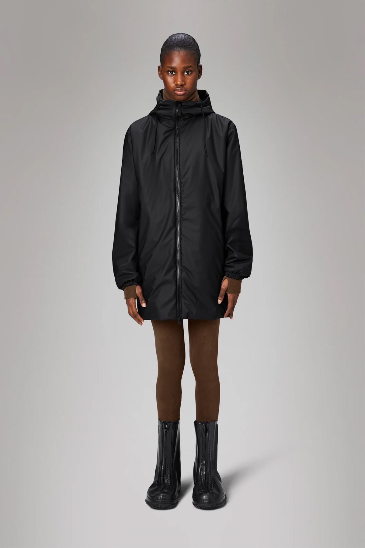 Rains Lohja - Długi Płaszcz Izolowany W3t2 Unisex - XL