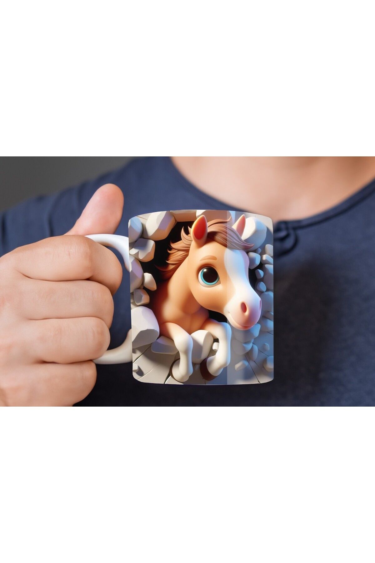 Evion-Baby Animal Printed 3D Design Ceramic Mug - Gift Mug Cup 4