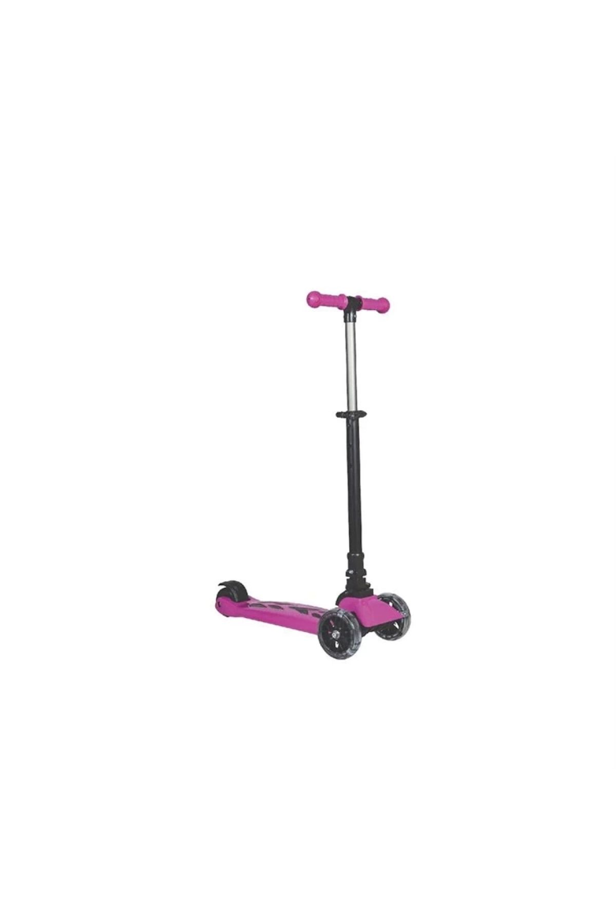 winky Sct02 Üç Tekerlekli Işıklı Katlanabilir Gövde Scooter Pembe