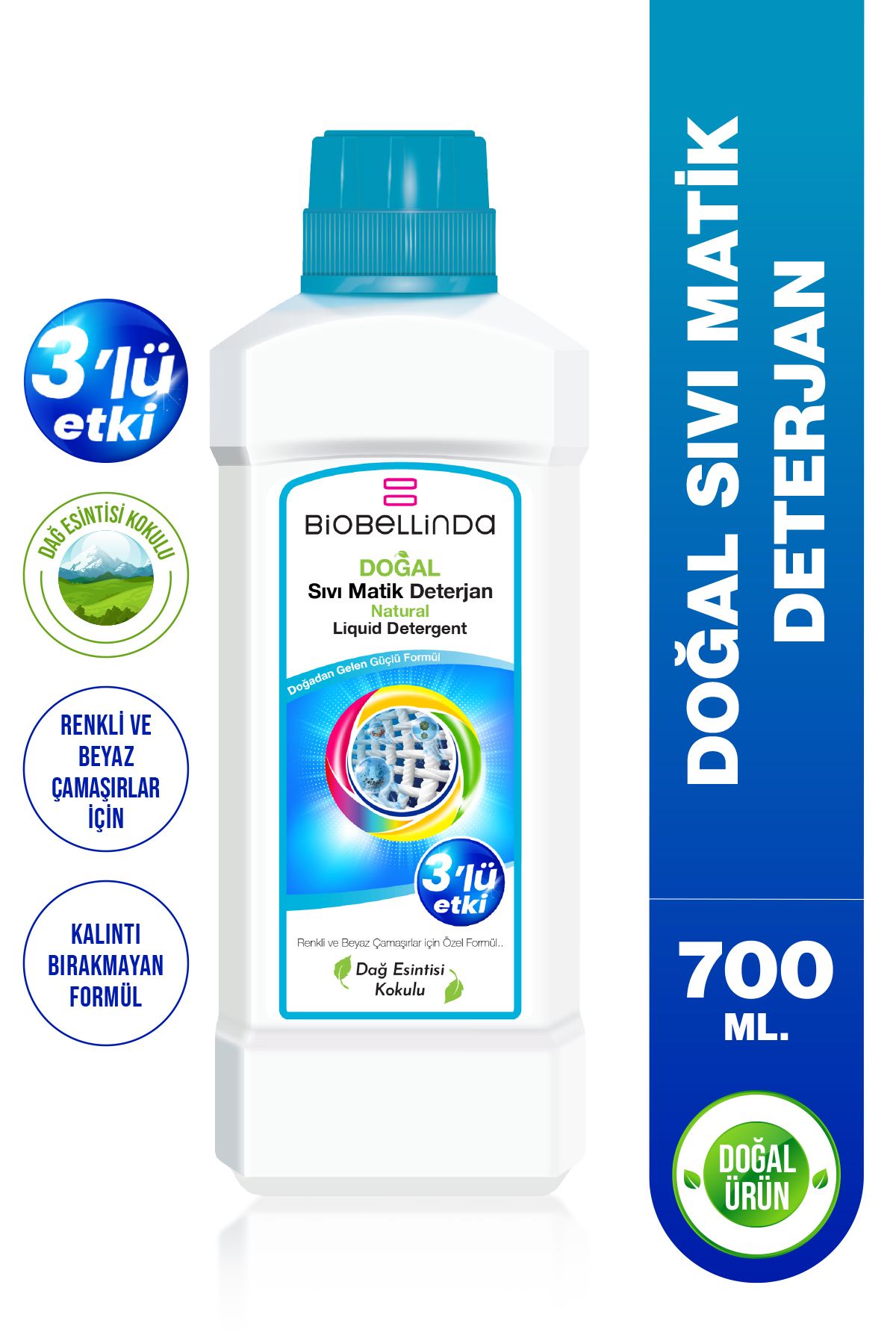 BioBellinda Doğal Sıvı Matik Deterjan 3'lü Etki
