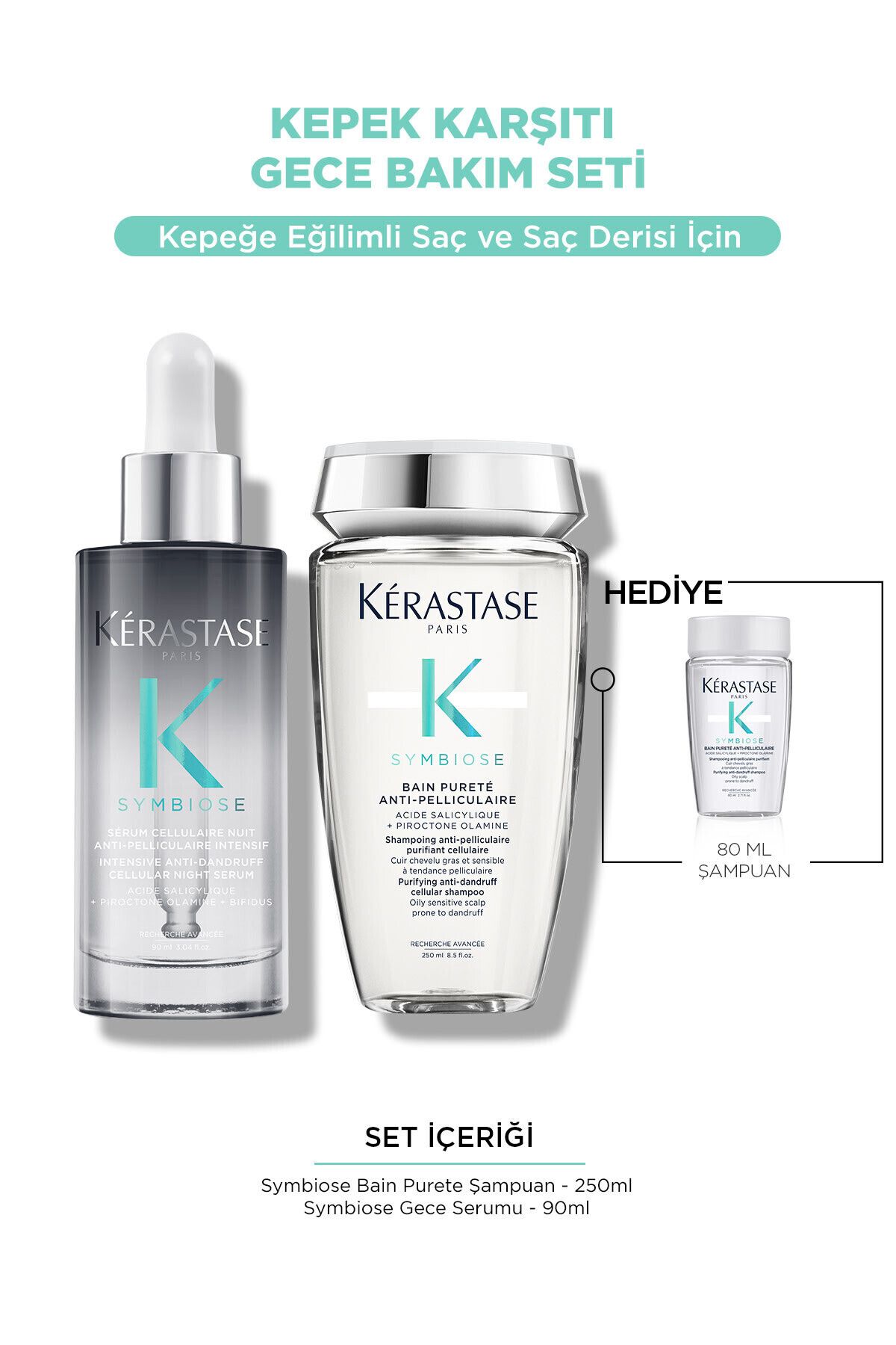 ست مراقبتی مرطوب کننده ضد پوسته پوسته شدن موهای حساس Demb.861 Kerastase
