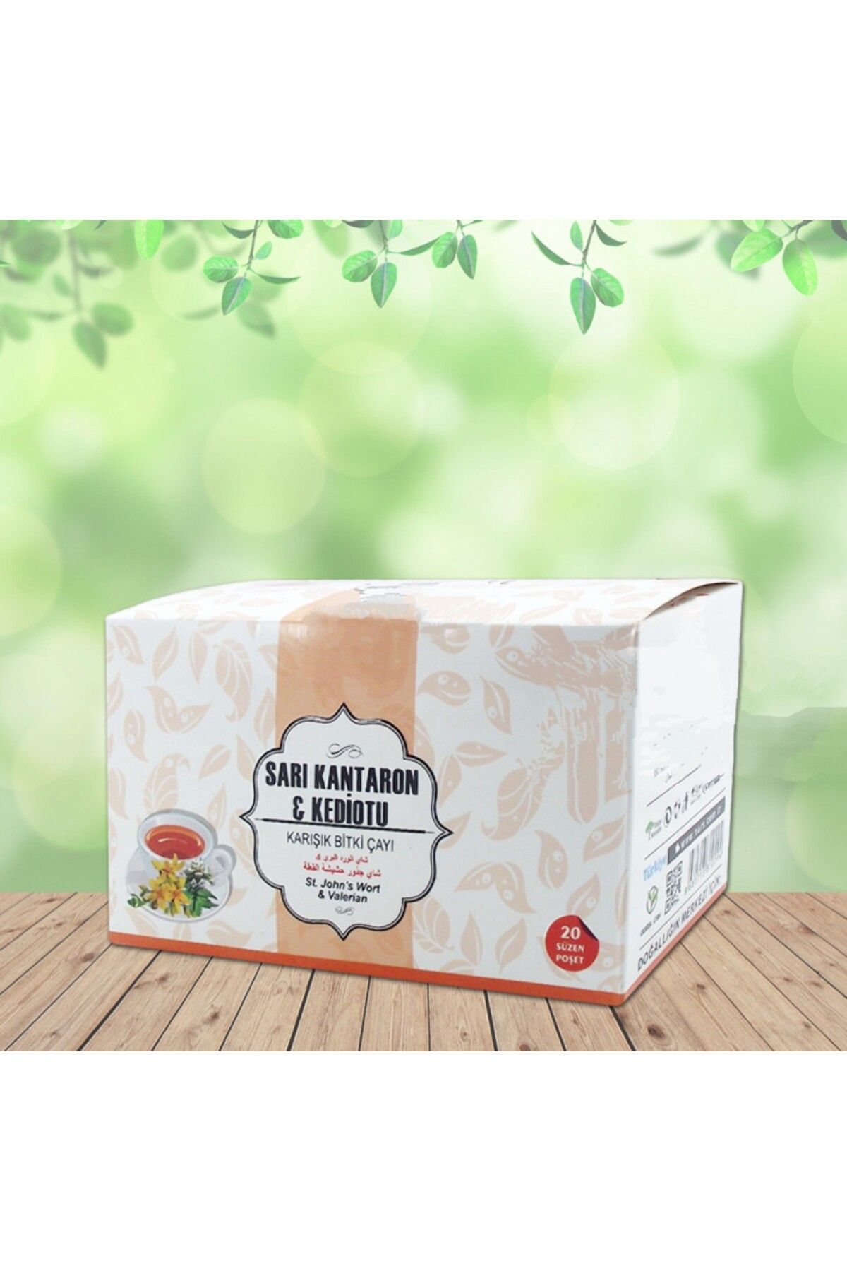 Kademgiller Sarı Kantaron & Kediotu 20 li Bitki Çayı