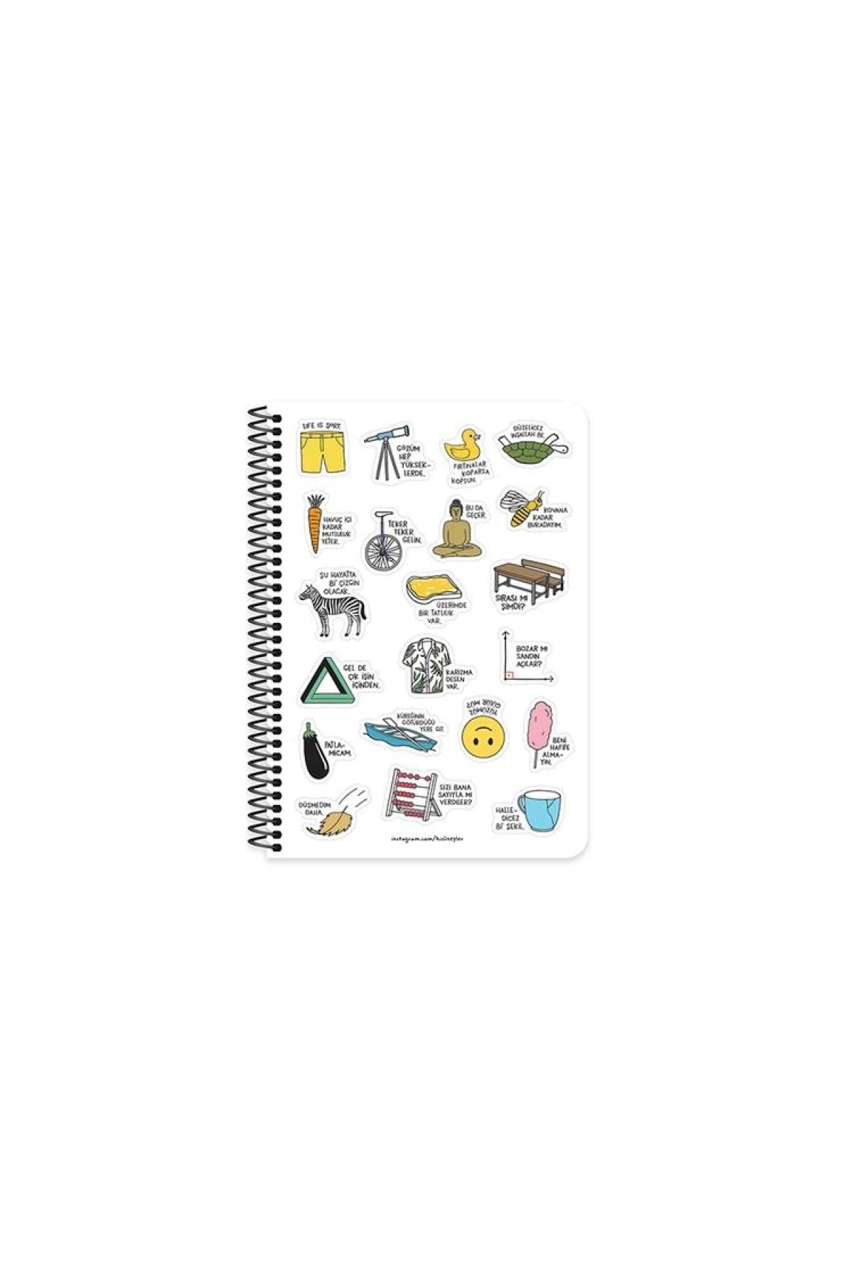 KESKİN COLOR-15x21 Spiral Chisel Things - I Want to Rest 830219 -99 4