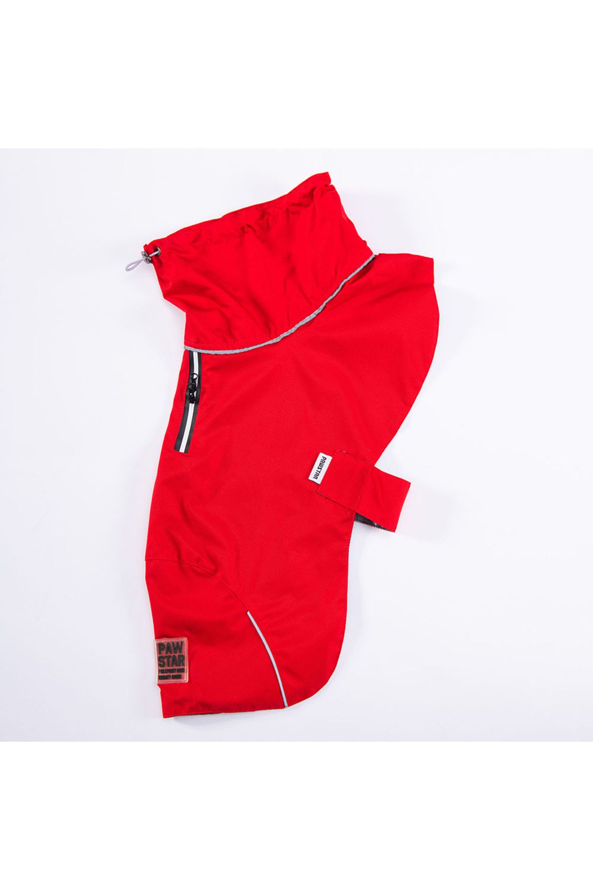 Pawstar-Red Colombia Medium And Large Breed Dog Raincoat Dog Apparel Dog Dress 3