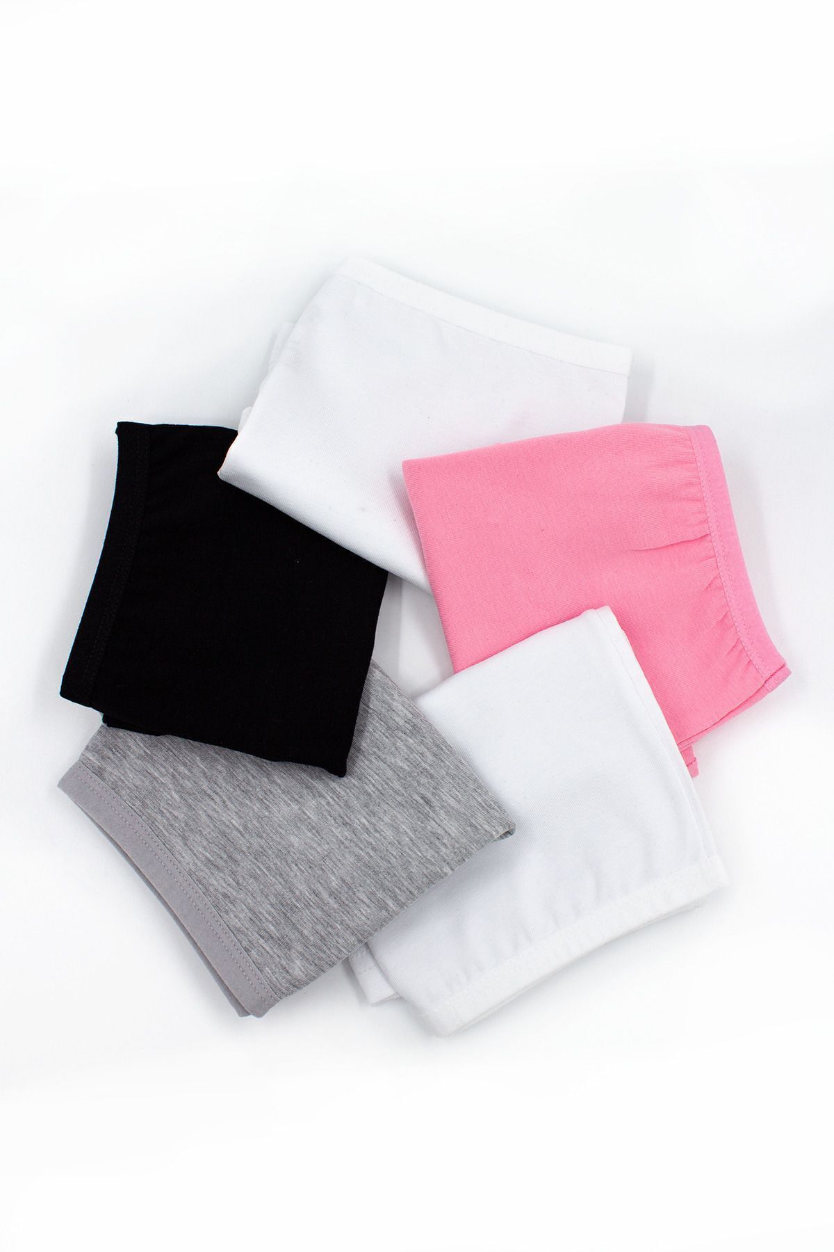 Öts Kız Çocuk Renkli 5'li Likralı Boxer Tayt fotoğrafı 6 (önizleme)