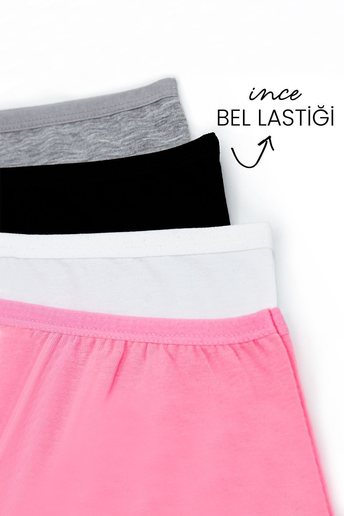 Öts Kız Çocuk Renkli 5'li Likralı Boxer Tayt fotoğrafı 2 (önizleme)