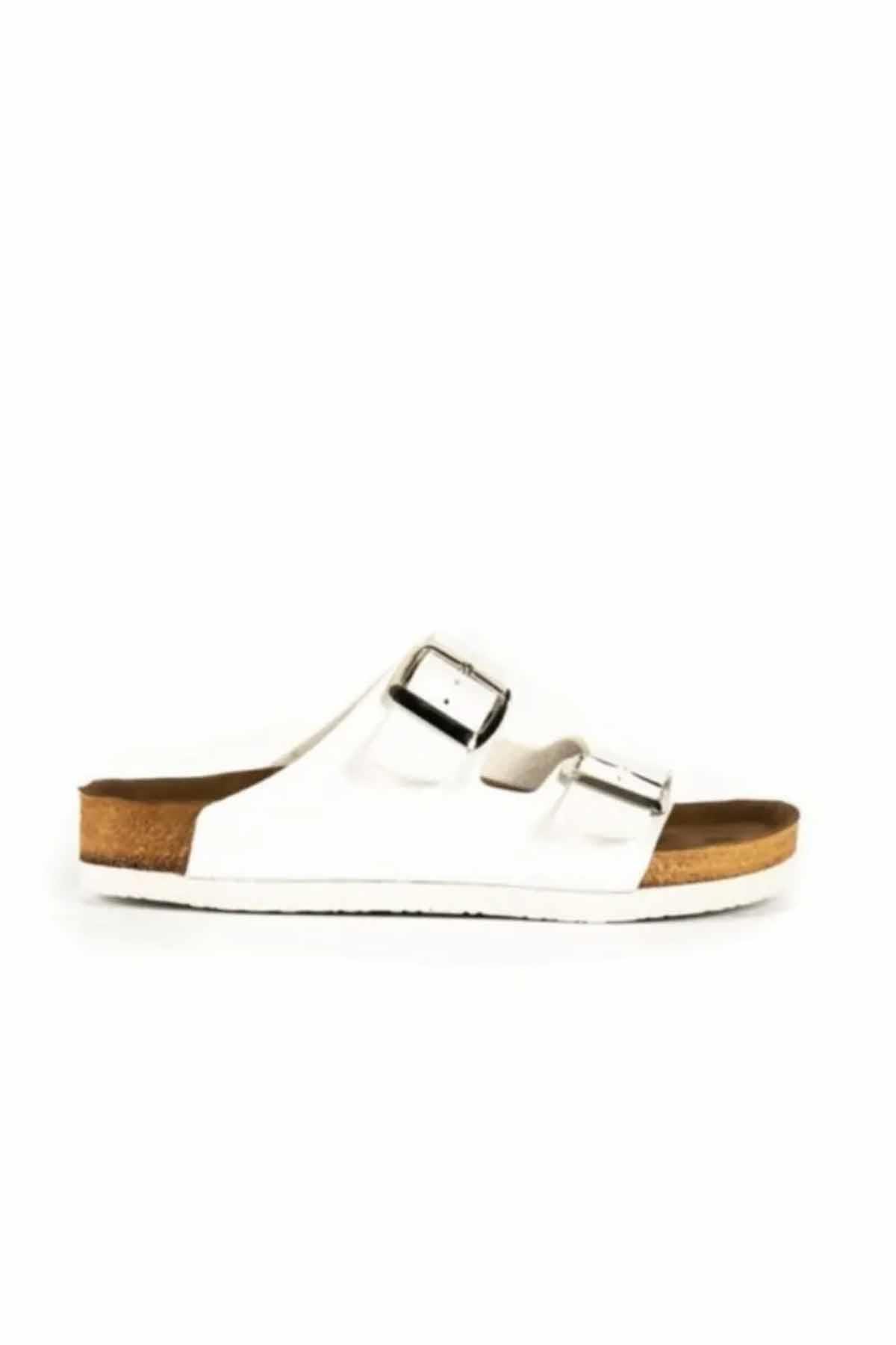 1_org_zoom لنز کفش Slazenger دمپایی زنانه SA11SK013-000WHITE اورجینال - تصویر 1