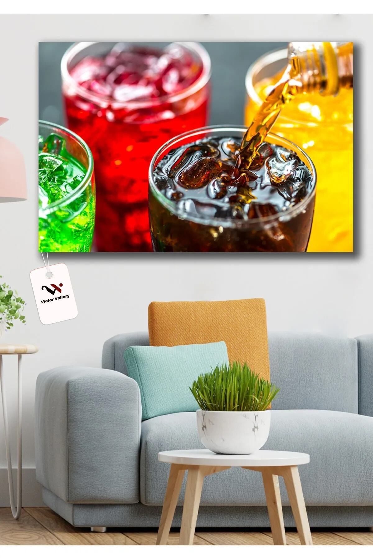 Vividale Drinks Kanvas Duvar Tablo