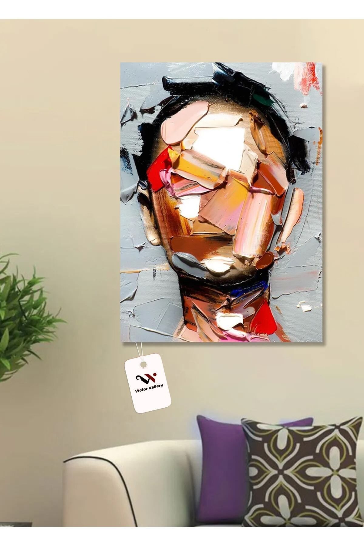 Vividale Yağlı Boya Görünümlü Face Art Kanvas Tablo