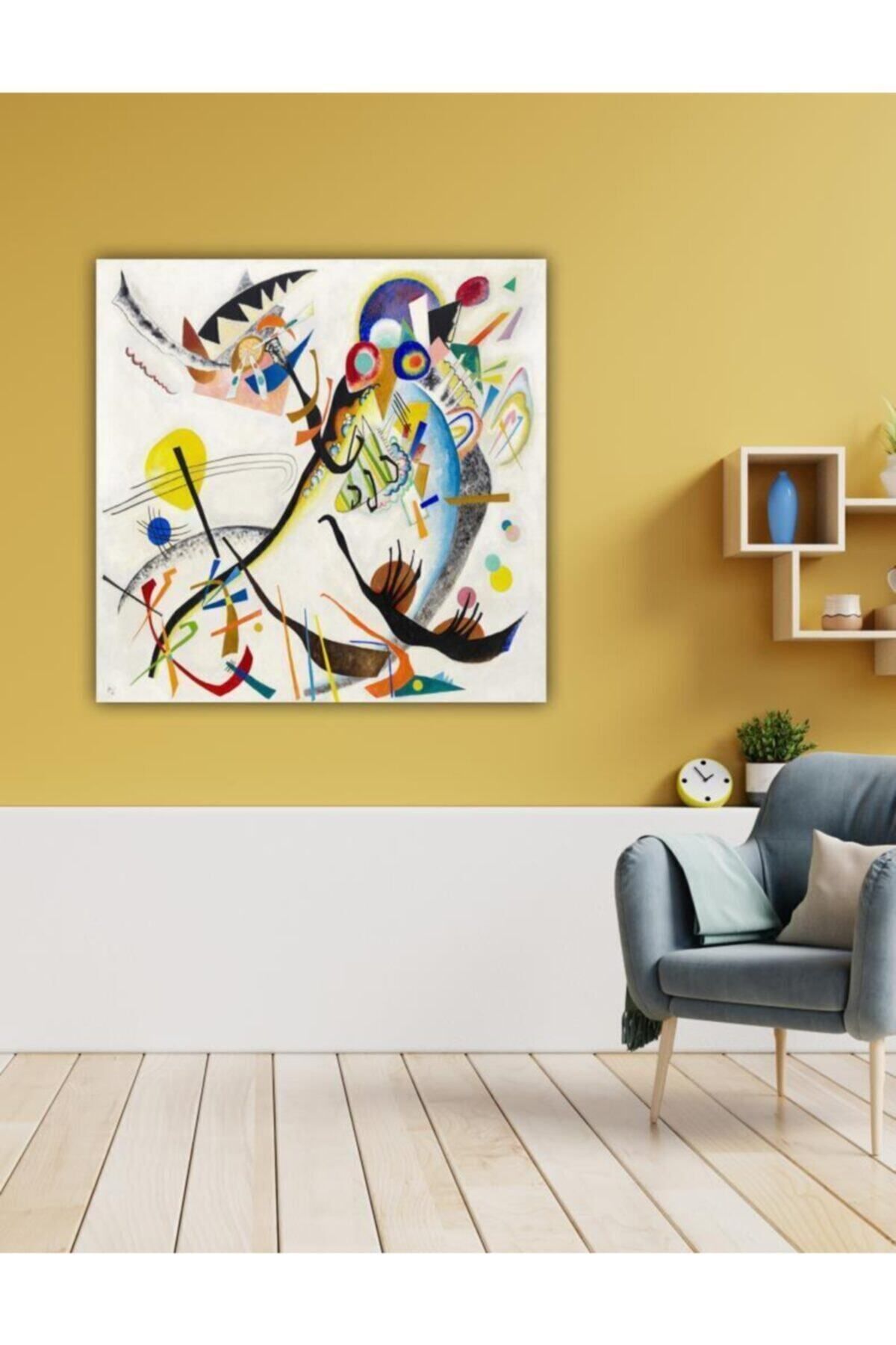 Vividale Dekoratif Wassily Kandinsky - Blue Segment Duvar Kanvas Tablo
