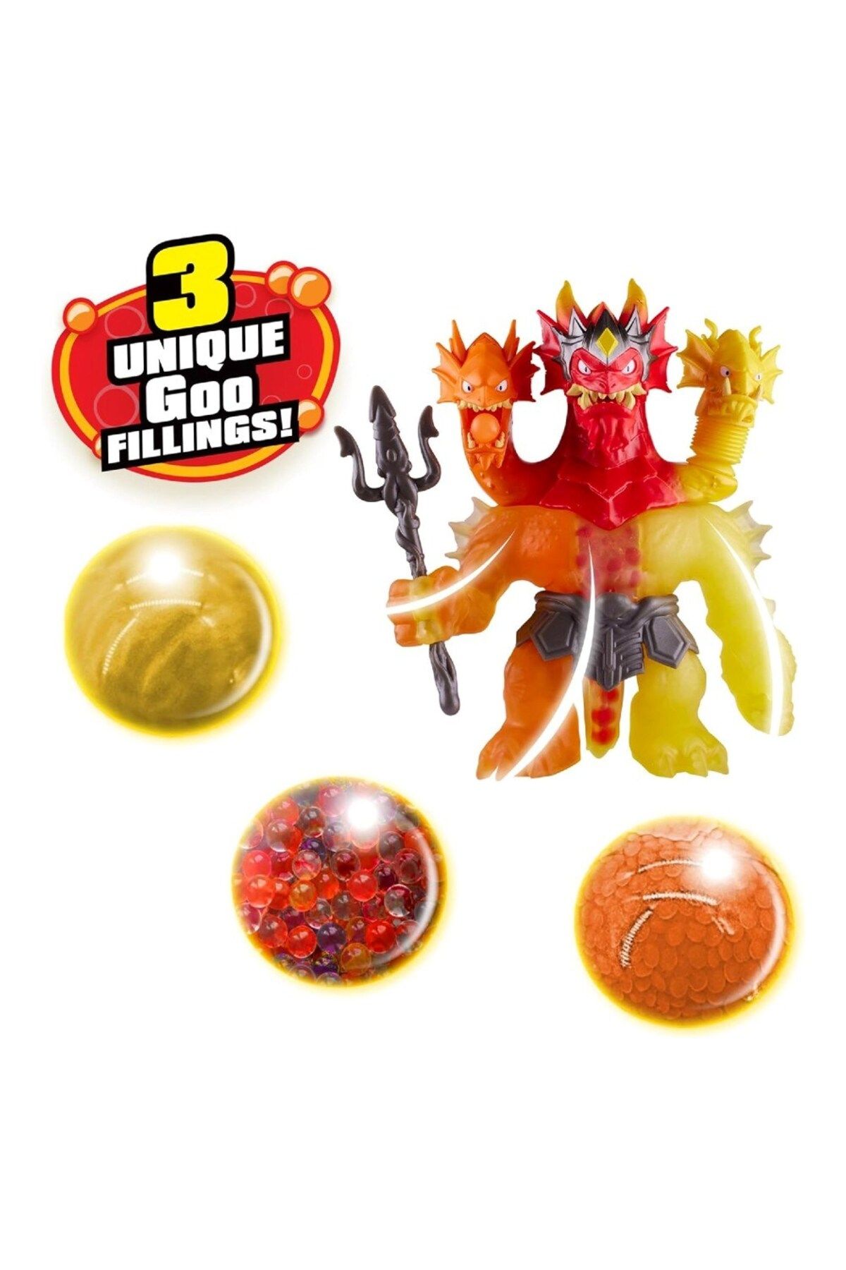 Goojitzu-Heroes of Goo Jit Zu Stretch Strikers King Hydra Figure 4