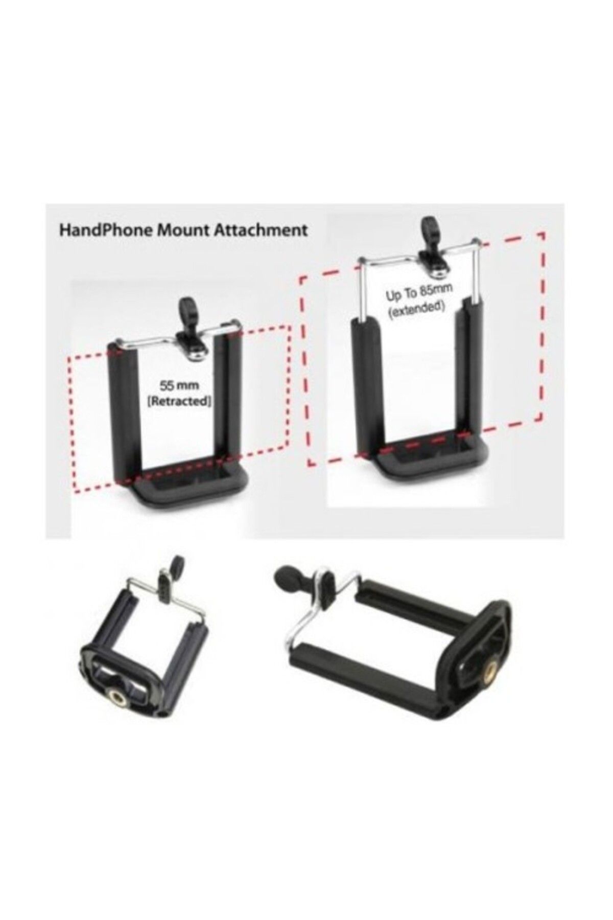Mu Art Ahşap Cep Telefonu Tripod Bağlantı Aparatı