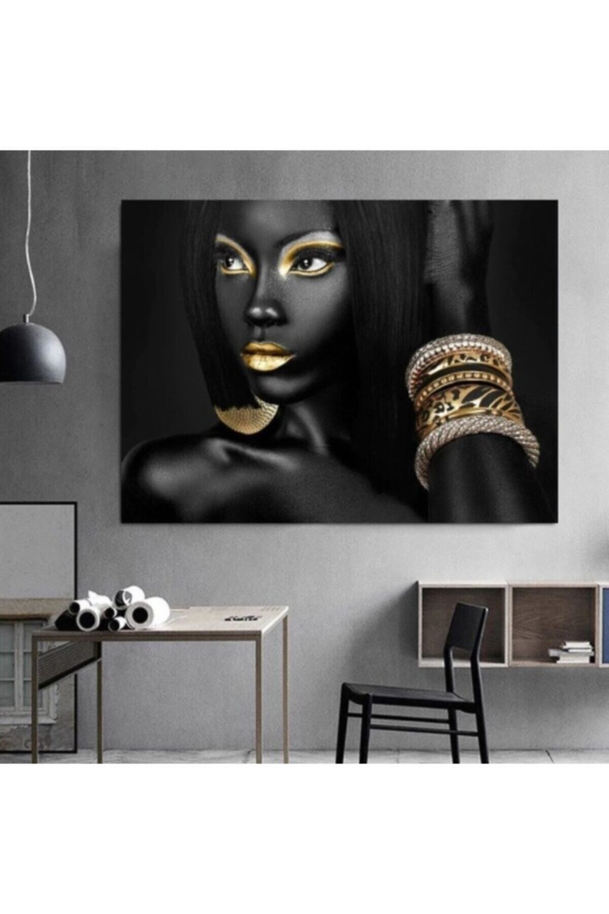 Vividale Dekoratif African Women Kanvas Tablo