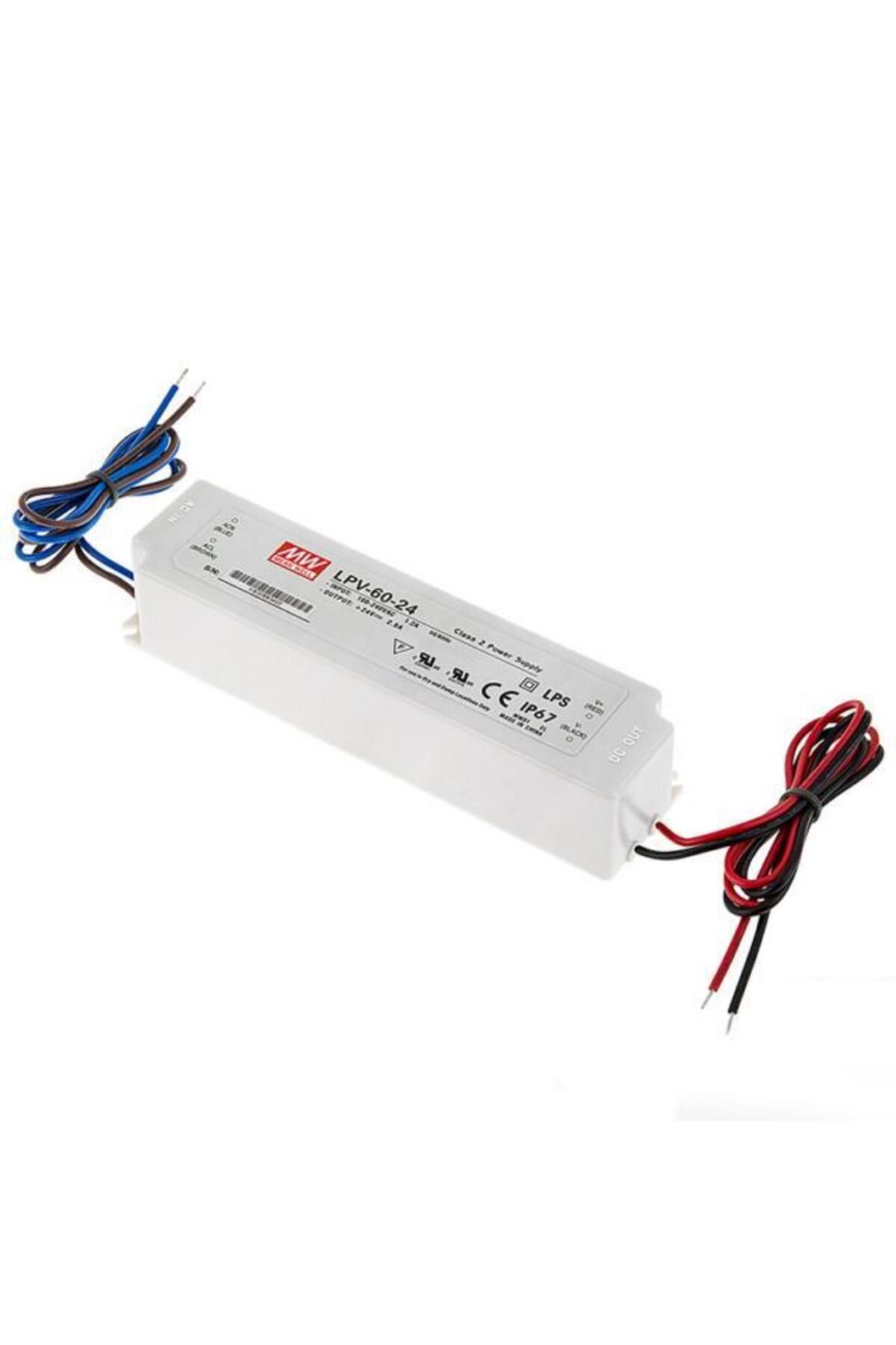 Meanwell Lpv-60-24 60w 24v 2,5a Sabit Voltaj Led Driver Ip67