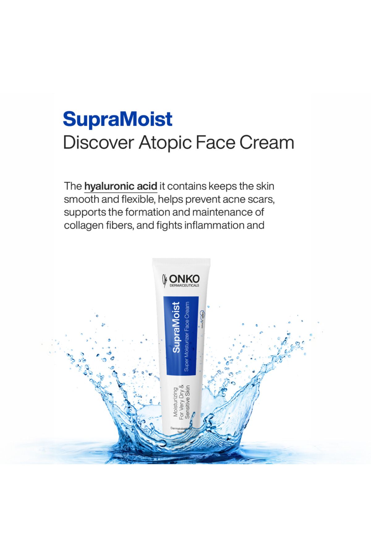 Onko Dermaceuticals-SupraMoist Super Moisturizer Gesichtscreme, fortschrittliche Hautpflege mit Serum für das Gesicht, Hyaluronsäure, Akne 6