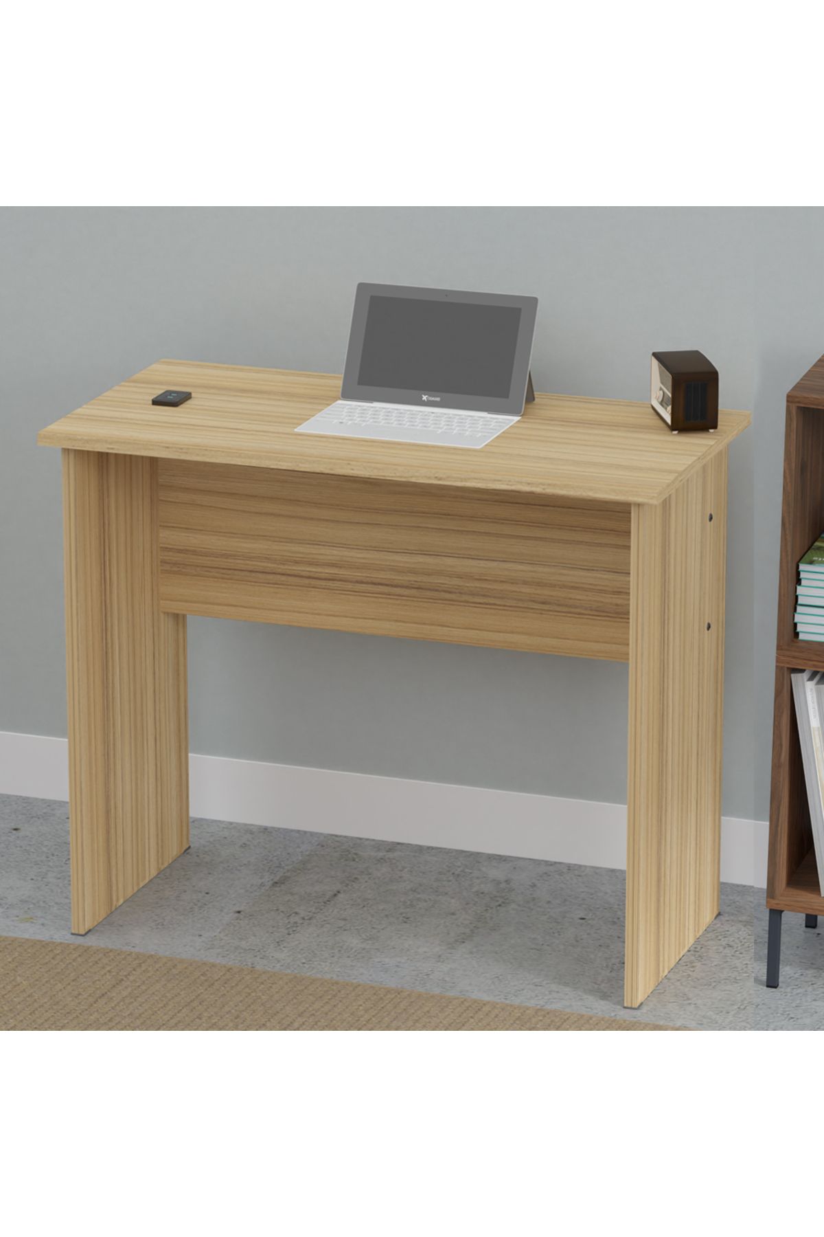 Mahmayi-Modern MP1 Study Table, 80x40 with Black BS02 Desktop Socket with USB A/C Port Coco Bolo 3