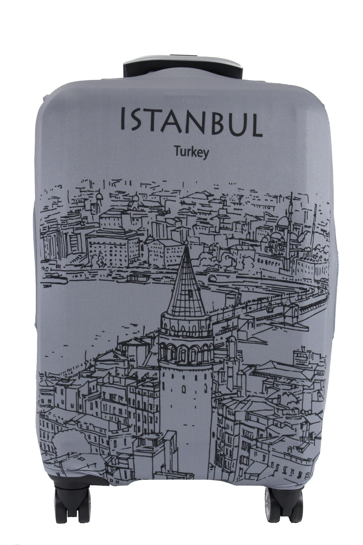 (My#80 Galata Karakalem) VALİZ İÇİN KILIF
