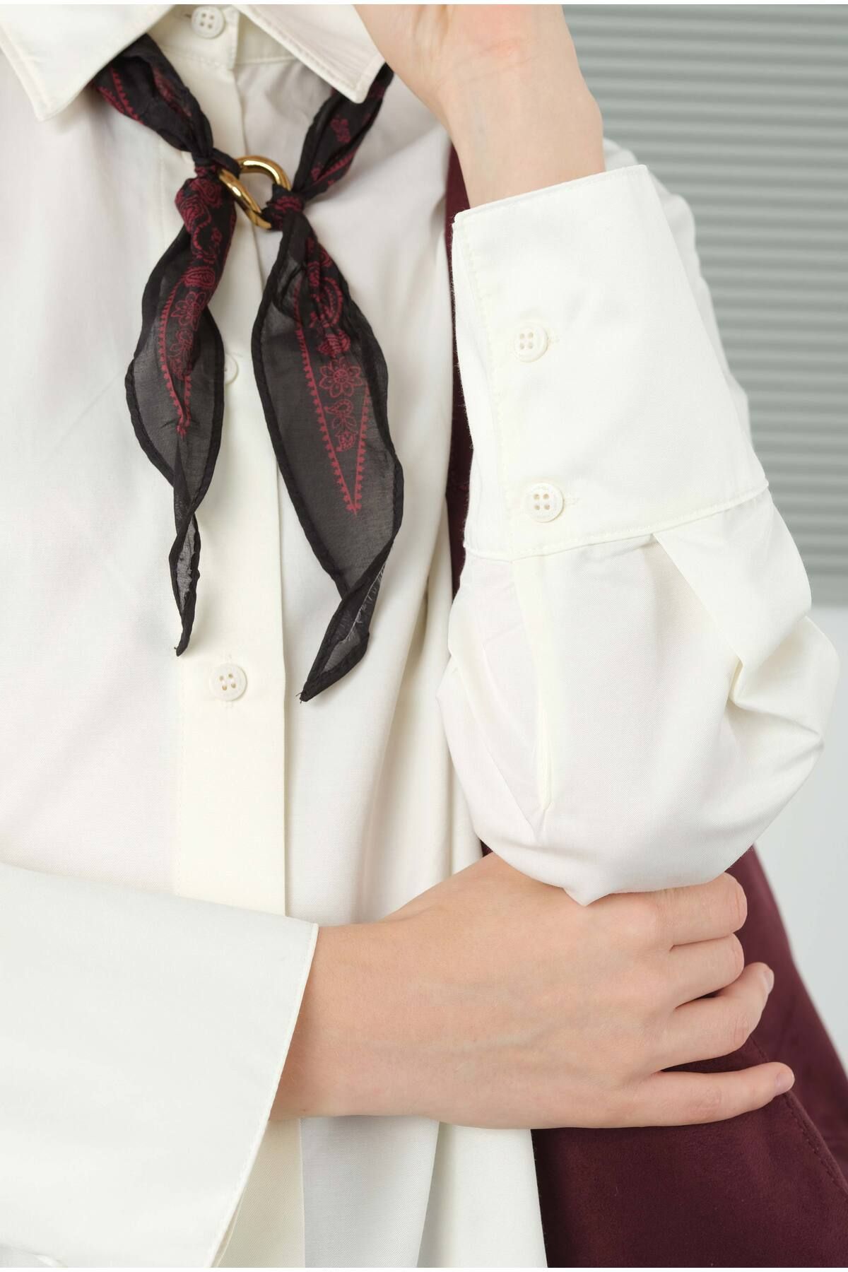 HEQA-Ecru Short Poplin Shirt 5