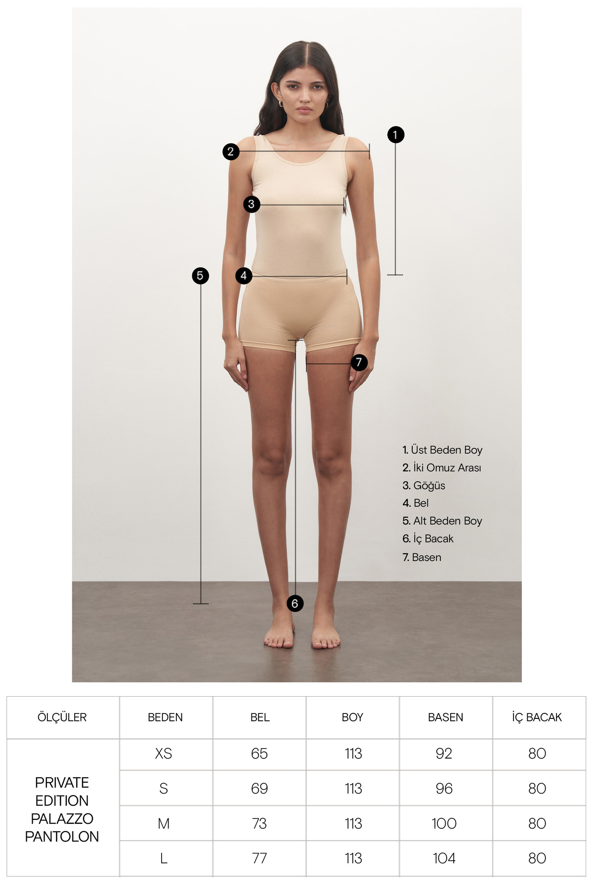 Mathilda Store  Siyah Private Edition Palazzo Pantolon - Görsel 5