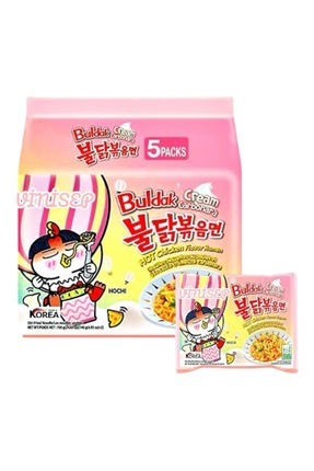 vinisep CREAM CARBONARA BULDAK RAMEN HELAL DAMGALI NOODLE 5ADET