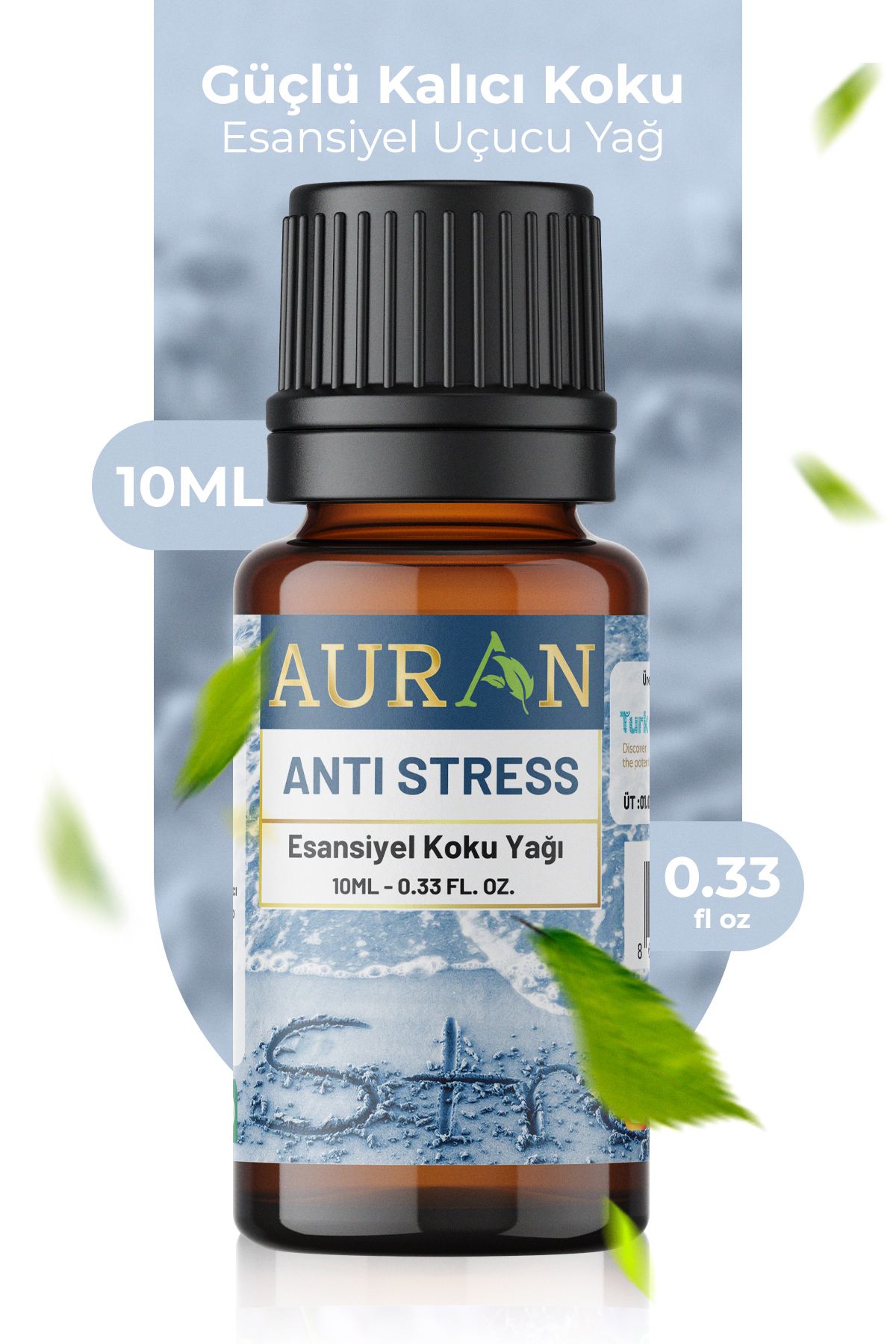 AURAN Anti Stress Esansiyel Uçucu Koku Yağı Difüzör Esansı Buhurdanlık Yağı Aromaterapi Yağı 10ml