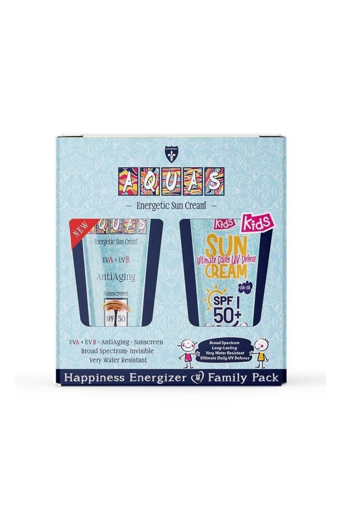 Aquas Aile Seti SPF 50 Sun Cream + SPF 50+ Kids Sun Cream Güneş Kremi