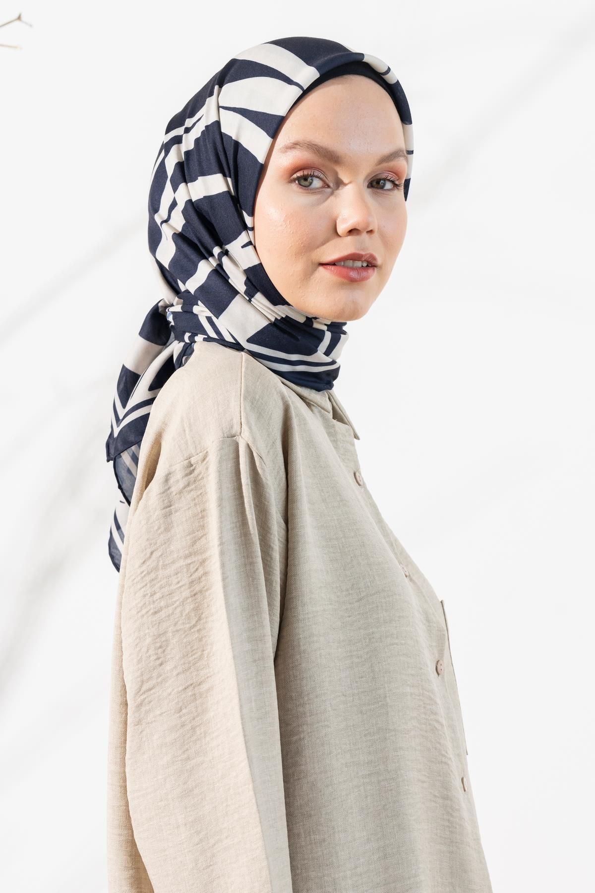 روسری زنانه نرم الگوی گورخر JAWEL