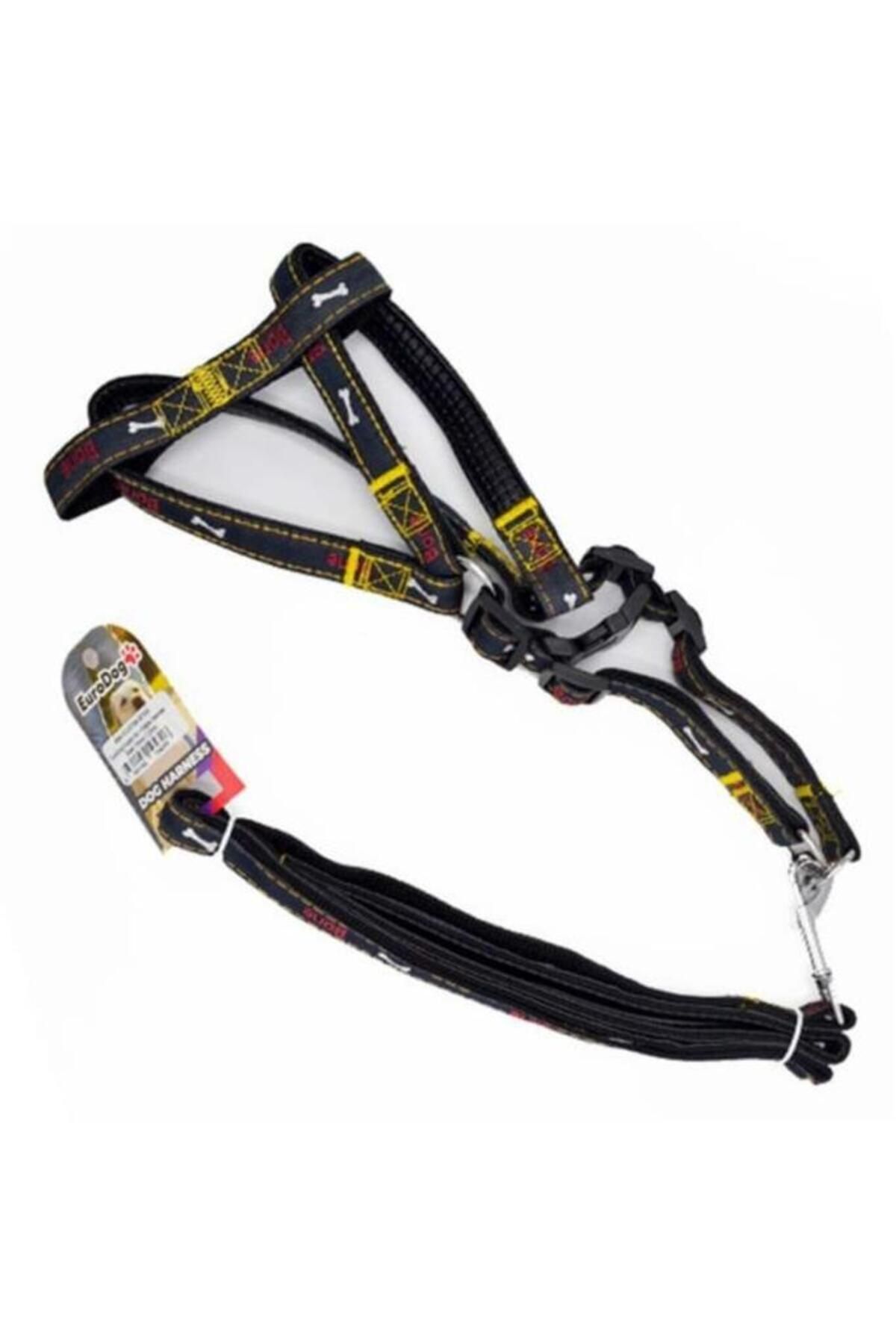 O Dog Eurodog Köpek Uzatma Tasması+ Göğüs Tasması Siyah 20mm 120 Cm - 454-JCLH735-SIYAH