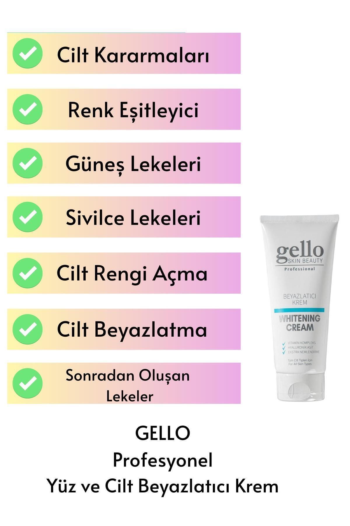 GELLO Cilt Beyazlatıcı Leke Kremi Whitening Beyazlatıcı Krem-2