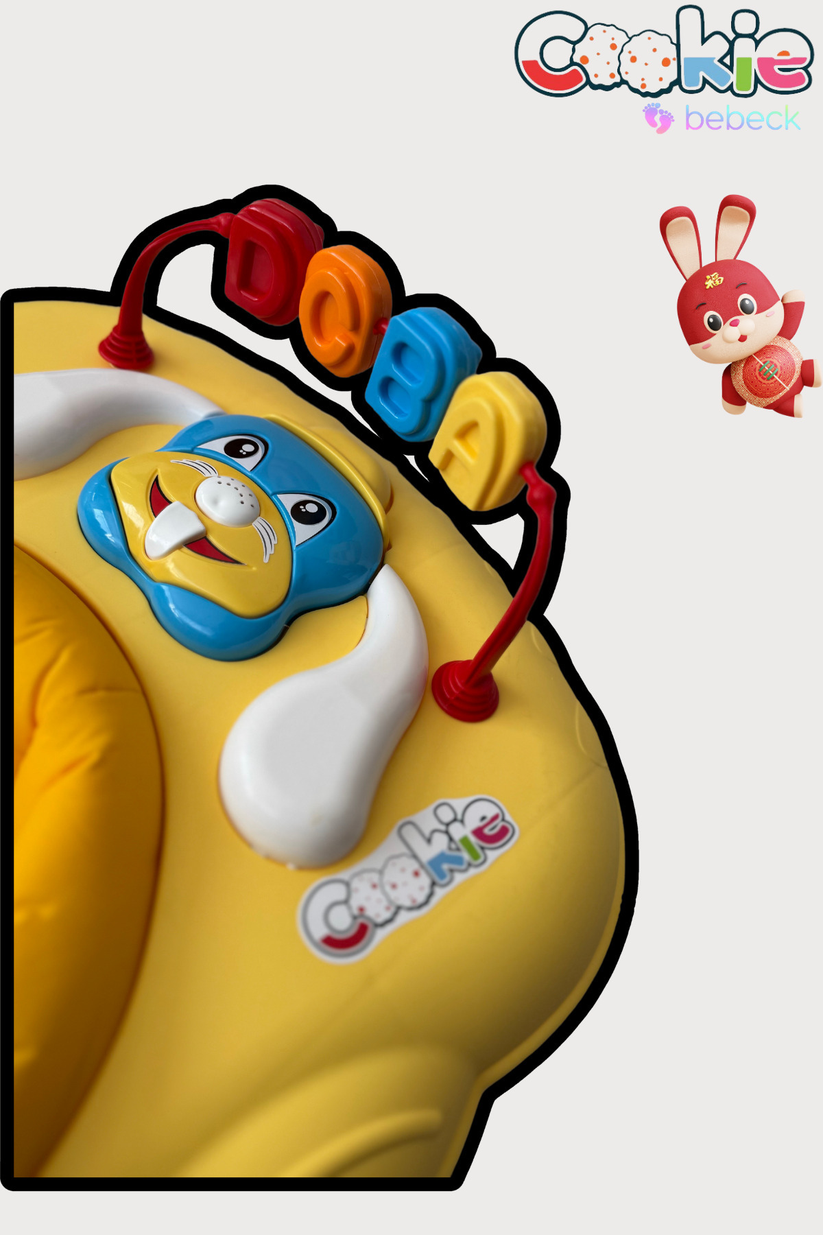 Bebeck Cookie Ayarlanabilen Müzikli Yumuşak Pedli Lüks Yürüteç fotoğrafı 3 (önizleme)