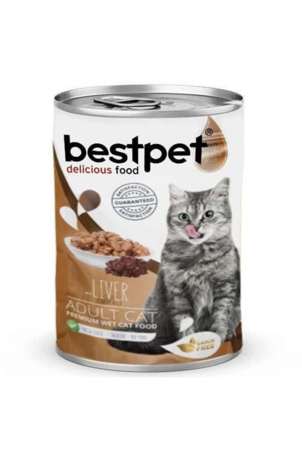 Bestpet Parça Etli ve Ciğerli Yetişkin Konserve Kedi Maması 400 Gr - P0043