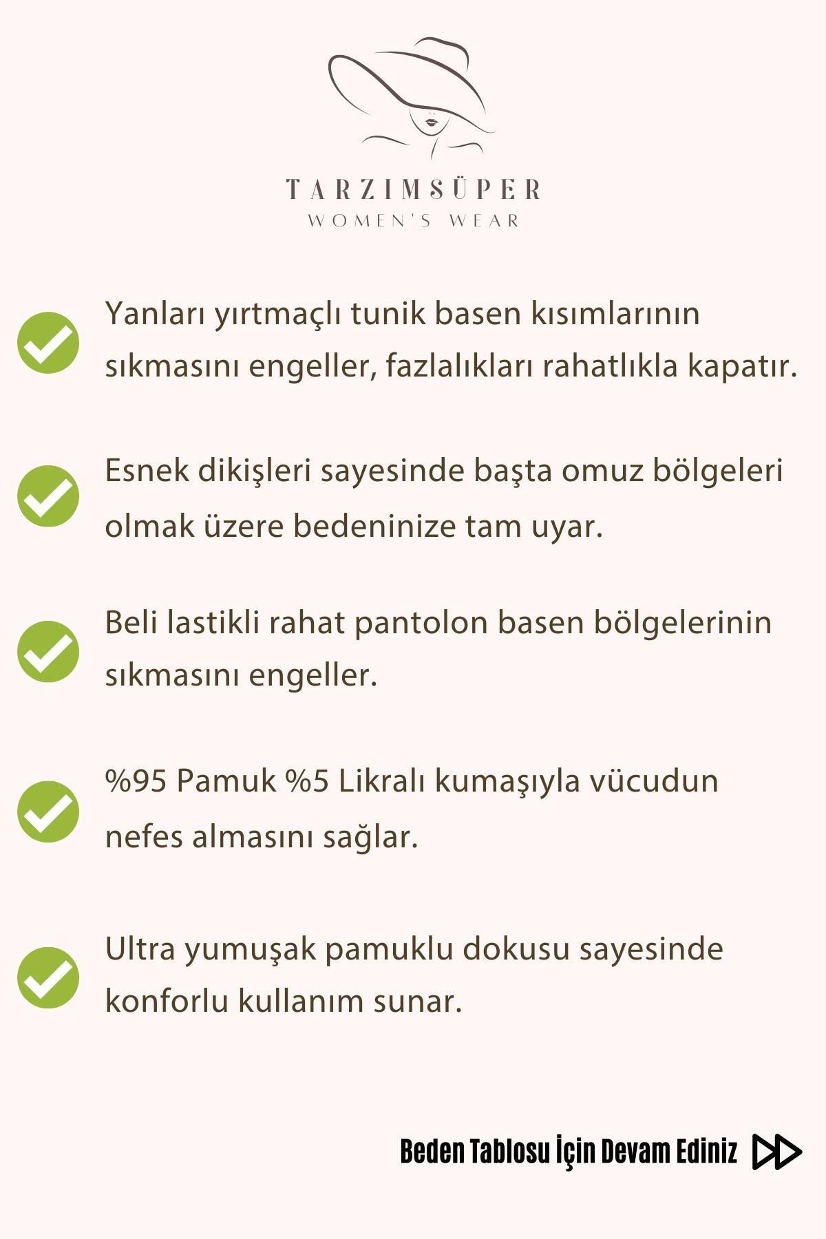 tarzımsüper-Σετ διπλό κοστούμι με σχίσιμο στο πλάι με ραβδώσεις Comfort παντελόνι τουνίκ 2 τμχ Κομψό σετ από κάτω προς τα πάνω 2